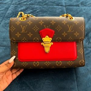 Louis Vuitton Victoire Monogram Canvas / Red - Excellent Condition;